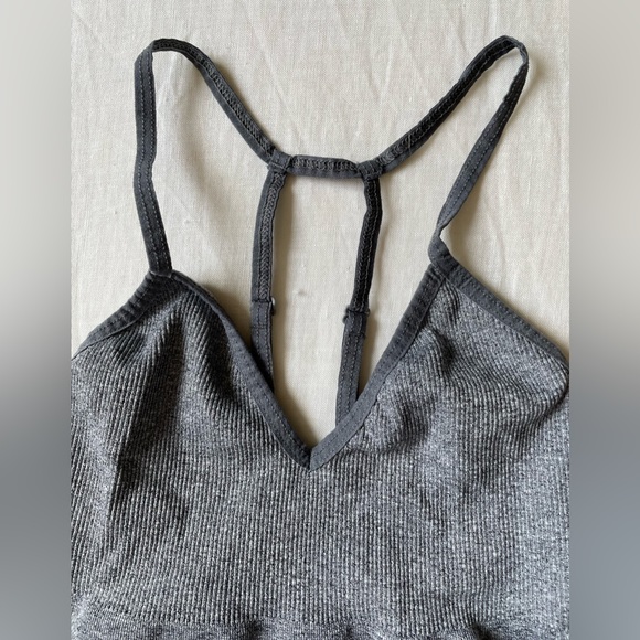 🚨4/$10🚨NWOT ThirdLove Grey Ribbed Sports Bra - Picture 3 of 9